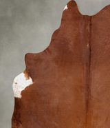 Solid Brown XX-Large Brazilian Cowhide Rug 8'4"H x 7'0"W #B29483 by Hudson Hides