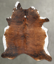 Medium Brindle XX-Large Brazilian Cowhide Rug 8'11"H x 7'0"W #B29484 by Hudson Hides