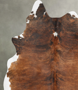 Medium Brindle XX-Large Brazilian Cowhide Rug 8'11"H x 7'0"W #B29484 by Hudson Hides