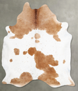 Beige and White XX-Large Brazilian Cowhide Rug 8'11"H x 7'0"W #B29485 by Hudson Hides