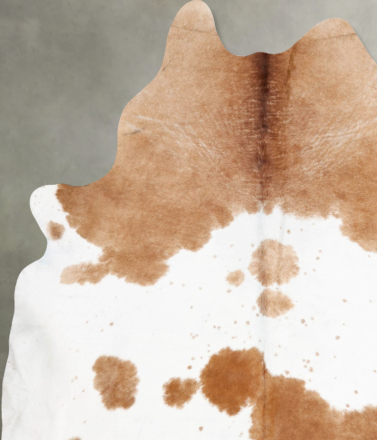 Beige and White XX-Large Brazilian Cowhide Rug 8'11"H x 7'0"W #B29485 by Hudson Hides