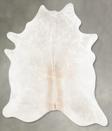 Grey with Beige X-Large Brazilian Cowhide Rug 7'7"H x 6'7"W #B29490 by Hudson Hides