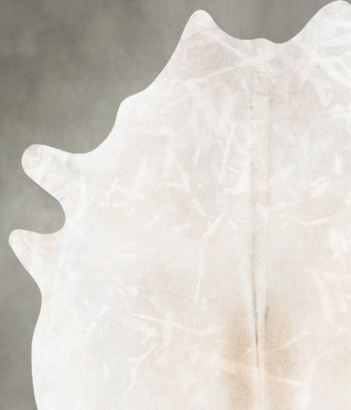 Grey with Beige X-Large Brazilian Cowhide Rug 7'7"H x 6'7"W #B29490 by Hudson Hides