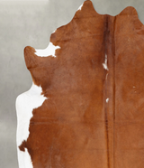 Brown and White Regular XX-Large Brazilian Cowhide Rug 8'7"H x 7'7"W #B29492 by Hudson Hides