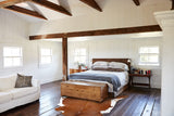 Brown and White Regular XX-Large Brazilian Cowhide Rug 8'7"H x 7'7"W #B29492 by Hudson Hides