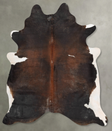 Chocolate and White XX-Large Brazilian Cowhide Rug 7'11"H x 6'6"W #B29494 by Hudson Hides
