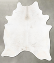 Light Grey X-Large Brazilian Cowhide Rug 7'8"H x 5'11"W #B29498 by Hudson Hides