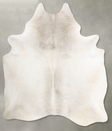 Light Grey X-Large Brazilian Cowhide Rug 8'1"H x 6'1"W #B29499 by Hudson Hides