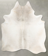 Light Grey X-Large Brazilian Cowhide Rug 8'1"H x 6'1"W #B29499 by Hudson Hides
