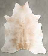 Grey with Beige X-Large Brazilian Cowhide Rug 7'9"H x 6'4"W #B29506 by Hudson Hides