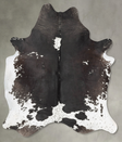 Black and White X-Large Brazilian Cowhide Rug 8'0"H x 6'1"W #B29510 by Hudson Hides