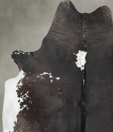 Black and White X-Large Brazilian Cowhide Rug 8'0"H x 6'1"W #B29510 by Hudson Hides