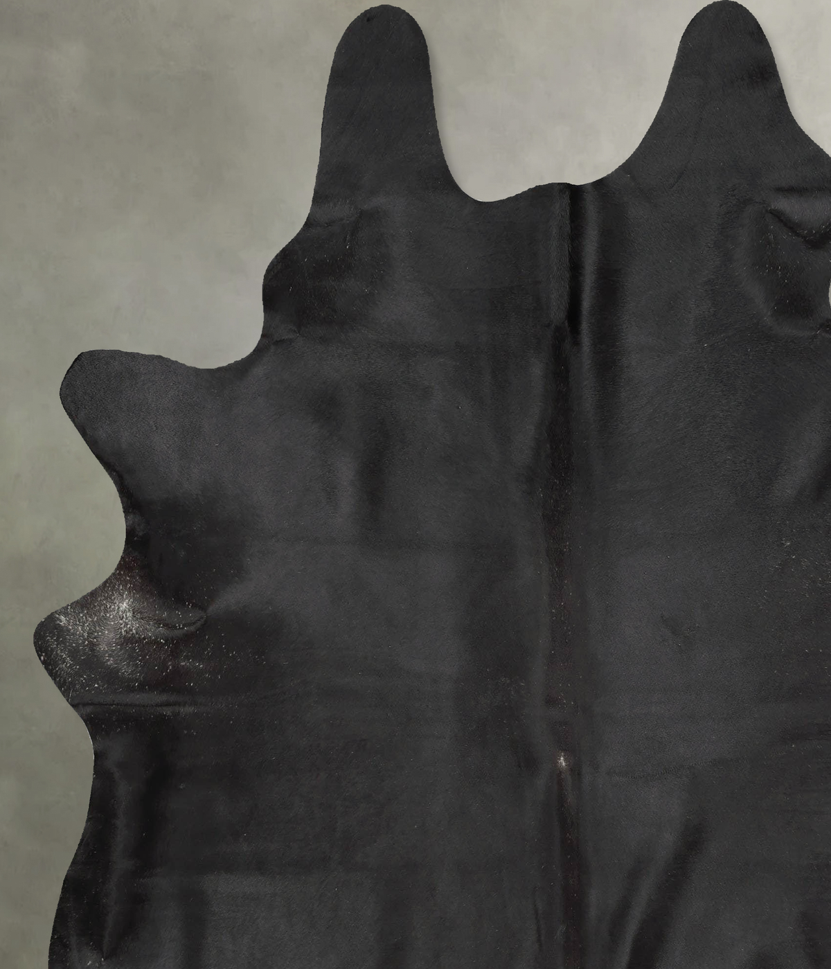 Solid Black XX-Large Brazilian Cowhide Rug 7'11"H x 6'8"W #B29521 by Hudson Hides