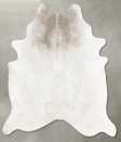 Medium Grey XX-Large Brazilian Cowhide Rug 8'1"H x 7'3"W #B29523 by Hudson Hides