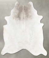 Medium Grey XX-Large Brazilian Cowhide Rug 8'1"H x 7'3"W #B29523 by Hudson Hides