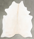 Ivory with Beige XX-Large Brazilian Cowhide Rug 8'1"H x 6'8"W #B29525 by Hudson Hides