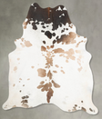 Chocolate and White XX-Large Brazilian Cowhide Rug 8'11"H x 6'11"W #B29529 by Hudson Hides