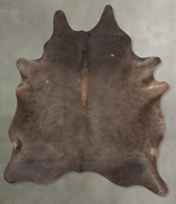 Chocolate X-Large Brazilian Cowhide Rug 7'9"H x 6'1"W #B29534 by Hudson Hides