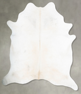 Ivory with Beige XX-Large Brazilian Cowhide Rug 8'2"H x 6'9"W #B29535 by Hudson Hides