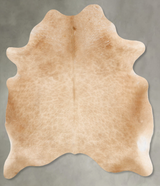 Beige X-Large Brazilian Cowhide Rug 7'5"H x 5'8"W #B29538 by Hudson Hides
