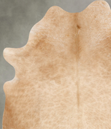 Beige X-Large Brazilian Cowhide Rug 7'5"H x 5'8"W #B29538 by Hudson Hides