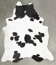 Black and White XX-Large Brazilian Cowhide Rug 8'0"H x 7'4"W #B29541 by Hudson Hides