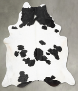 Black and White XX-Large Brazilian Cowhide Rug 8'0"H x 7'4"W #B29541 by Hudson Hides