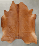 Solid Brown XX-Large Brazilian Cowhide Rug 8'5"H x 6'11"W #B29542 by Hudson Hides