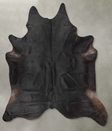 Solid Black XX-Large Brazilian Cowhide Rug 8'4"H x 7'0"W #B29543 by Hudson Hides