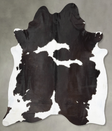 Chocolate and White XX-Large Brazilian Cowhide Rug 8'6"H x 7'2"W #B29548 by Hudson Hides