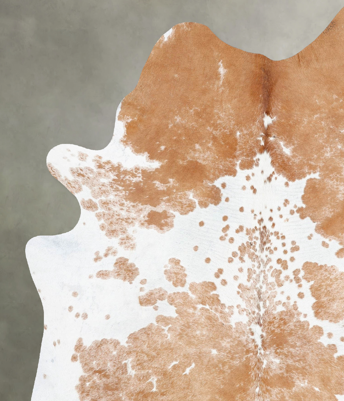Beige and White X-Large Brazilian Cowhide Rug 7'8"H x 5'11"W #B29549 by Hudson Hides