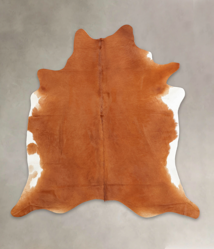 Solid Brown XX-Large Brazilian Cowhide Rug 7'8"H x 7'3"W #B2955 by Hudson Hides