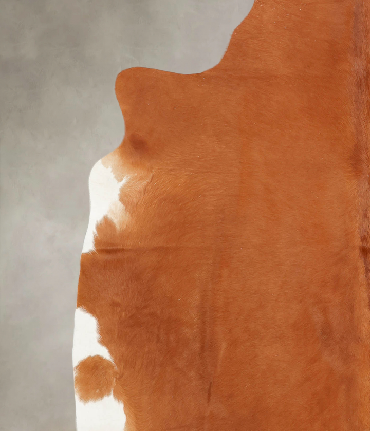 Solid Brown XX-Large Brazilian Cowhide Rug 7'8"H x 7'3"W #B2955 by Hudson Hides