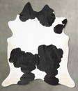 Black and White XX-Large Brazilian Cowhide Rug 8'6"H x 7'3"W #B29550 by Hudson Hides