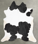 Black and White XX-Large Brazilian Cowhide Rug 8'6"H x 7'3"W #B29550 by Hudson Hides