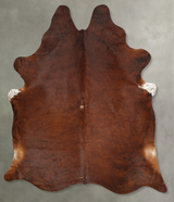 Medium Brindle XX-Large Brazilian Cowhide Rug 9'0"H x 7'8"W #B29554 by Hudson Hides
