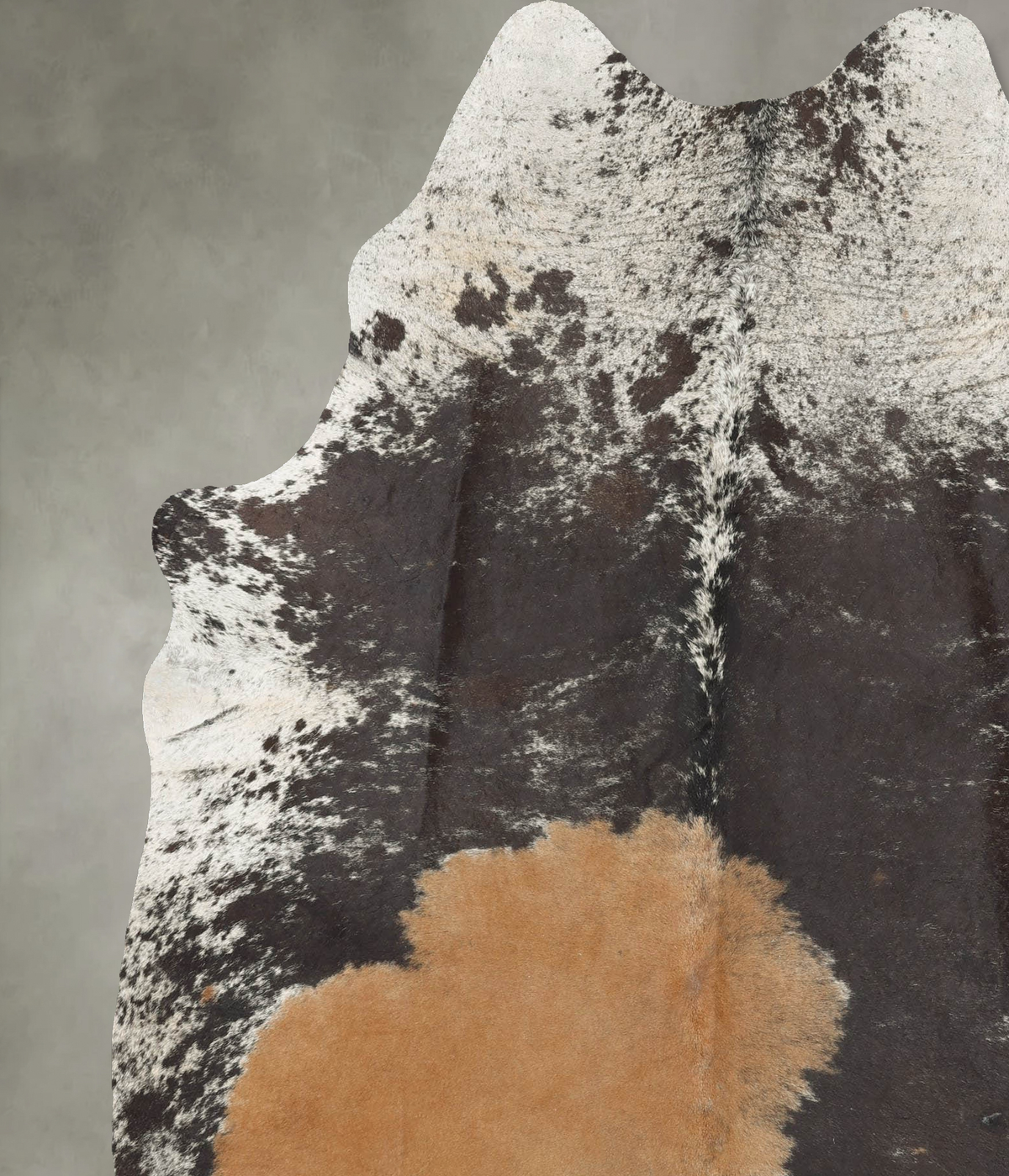 Salt and Pepper Brown X-Large Brazilian Cowhide Rug 7'9"H x 6'1"W #B29555 by Hudson Hides