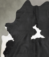 Black and White X-Large Brazilian Cowhide Rug 7'9"H x 6'5"W #B29557 by Hudson Hides