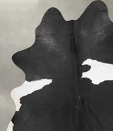Black and White XX-Large Brazilian Cowhide Rug 7'7"H x 6'8"W #B29558 by Hudson Hides