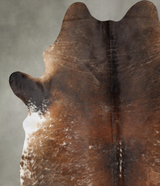Salt and Pepper Brown XX-Large Brazilian Cowhide Rug 8'7"H x 6'11"W #B29562 by Hudson Hides