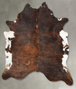Dark Brindle XX-Large Brazilian Cowhide Rug 7'11"H x 6'7"W #B29563 by Hudson Hides