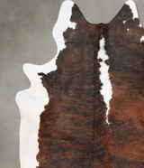 Tricolor XX-Large Brazilian Cowhide Rug 8'4"H x 7'6"W #B29564 by Hudson Hides