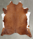 Brown and White Regular XX-Large Brazilian Cowhide Rug 9'2"H x 7'6"W #B29567 by Hudson Hides