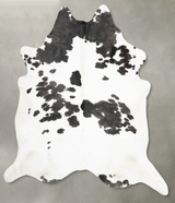 Black and White XX-Large Brazilian Cowhide Rug 8'4"H x 7'3"W #B29570 by Hudson Hides
