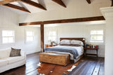 Brown and White Regular XX-Large Brazilian Cowhide Rug 9'7"H x 7'8"W #B29571 by Hudson Hides