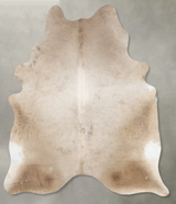 Champagne XX-Large Brazilian Cowhide Rug 8'6"H x 6'7"W #B29577 by Hudson Hides