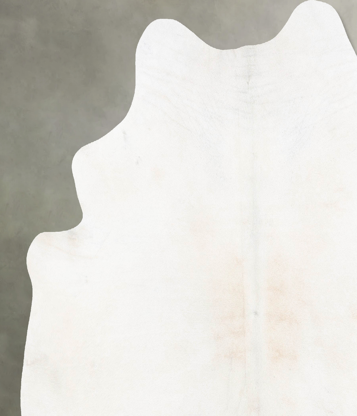 Ivory with Beige XX-Large Brazilian Cowhide Rug 8'1"H x 7'0"W #B29579 by Hudson Hides