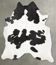 Black and White XX-Large Brazilian Cowhide Rug 8'5"H x 6'11"W #B29580 by Hudson Hides