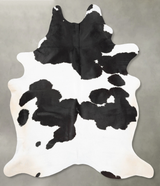 Black and White XX-Large Brazilian Cowhide Rug 8'9"H x 6'10"W #B29582 by Hudson Hides