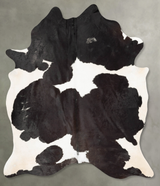 Black and White XX-Large Brazilian Cowhide Rug 8'6"H x 6'5"W #B29584 by Hudson Hides